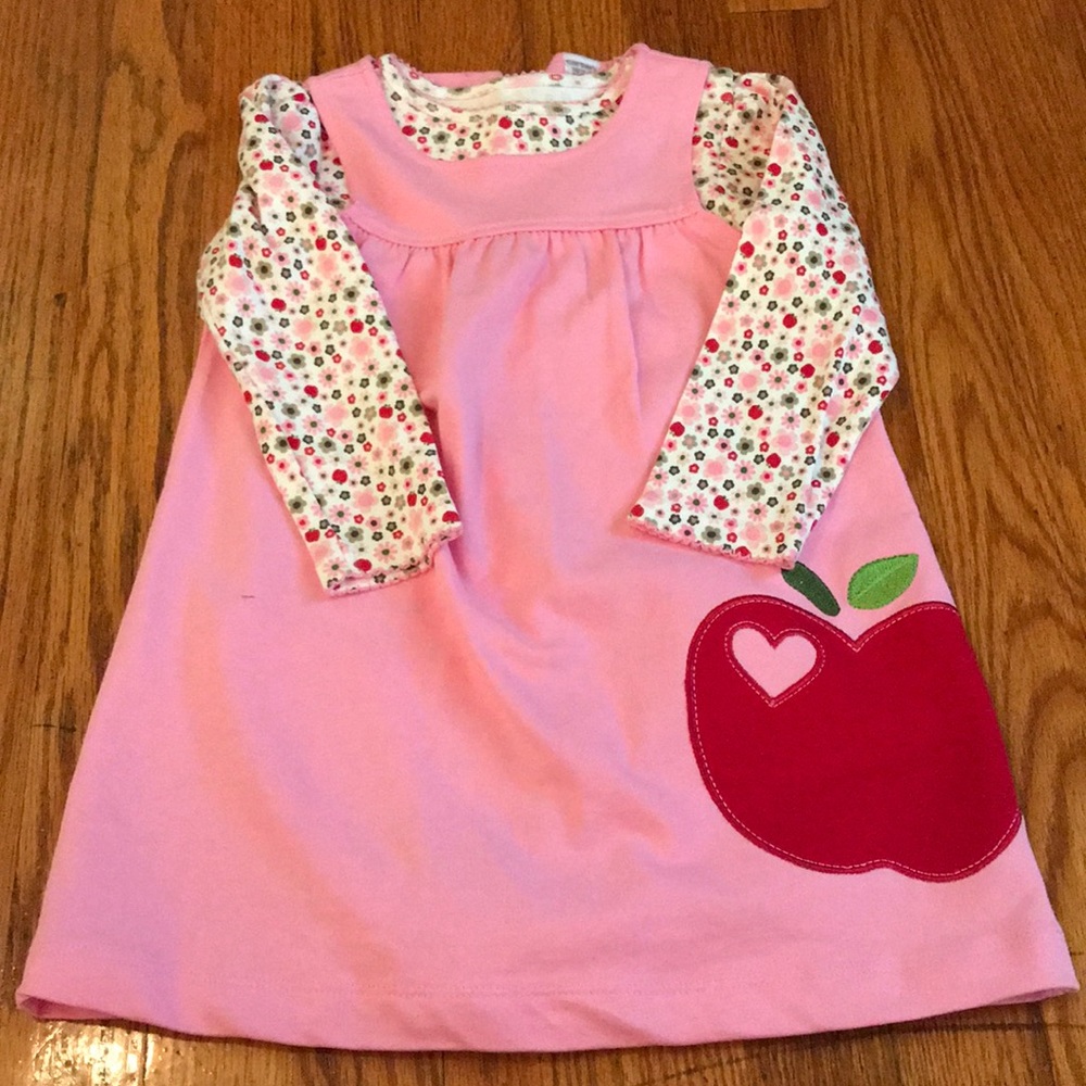 carters 24m Apple dress and shirt
